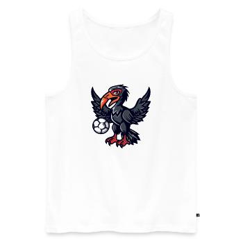 Arrow Crow Ball Hero - Men's Premium Organic Tank Top - white - Front - AI Model Male 178 light (178cm)