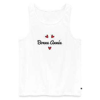 ALLES GUTE ZUM NEUEN JAHR. SILVESTER. NEUJAHR - Männer Premium Bio Tank Top - Weiß - Vorne - Michal (187cm)
