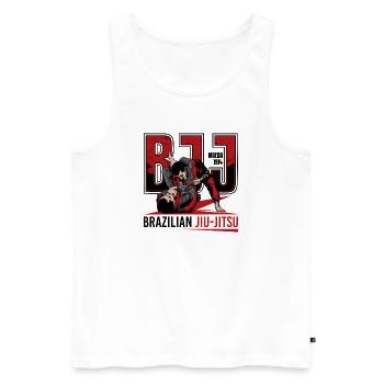 Brasilianische Jiu-Jitsu-Kampfkünste - Männer Premium Bio Tank Top - Weiß - Vorne - AI Model Male 178 light (178cm)