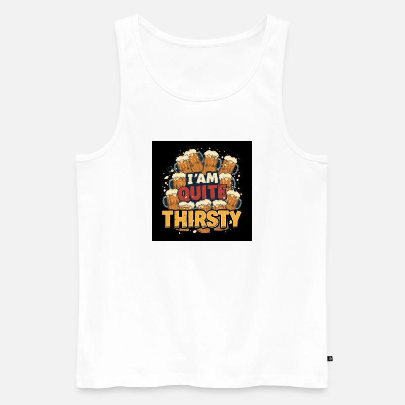 Ich habe ziemlich Durst - Männer Premium Bio Tank Top - Weiß