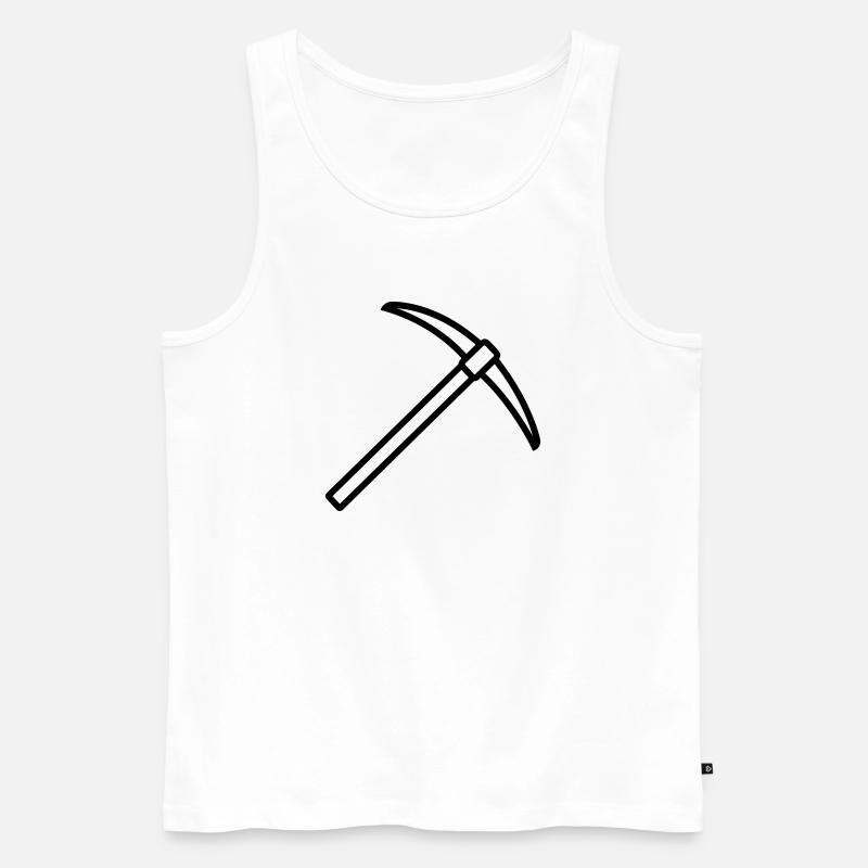 Eispickel - Männer Premium Bio Tank Top - Weiß