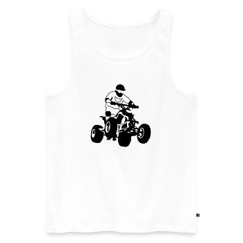 quad bike - Men's Premium Organic Tank Top - white - Front - Michal (187cm)