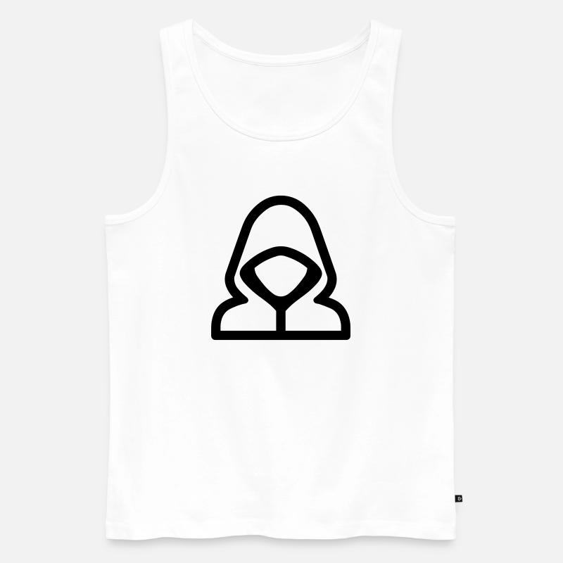 Hacker - Männer Premium Bio Tank Top - Weiß