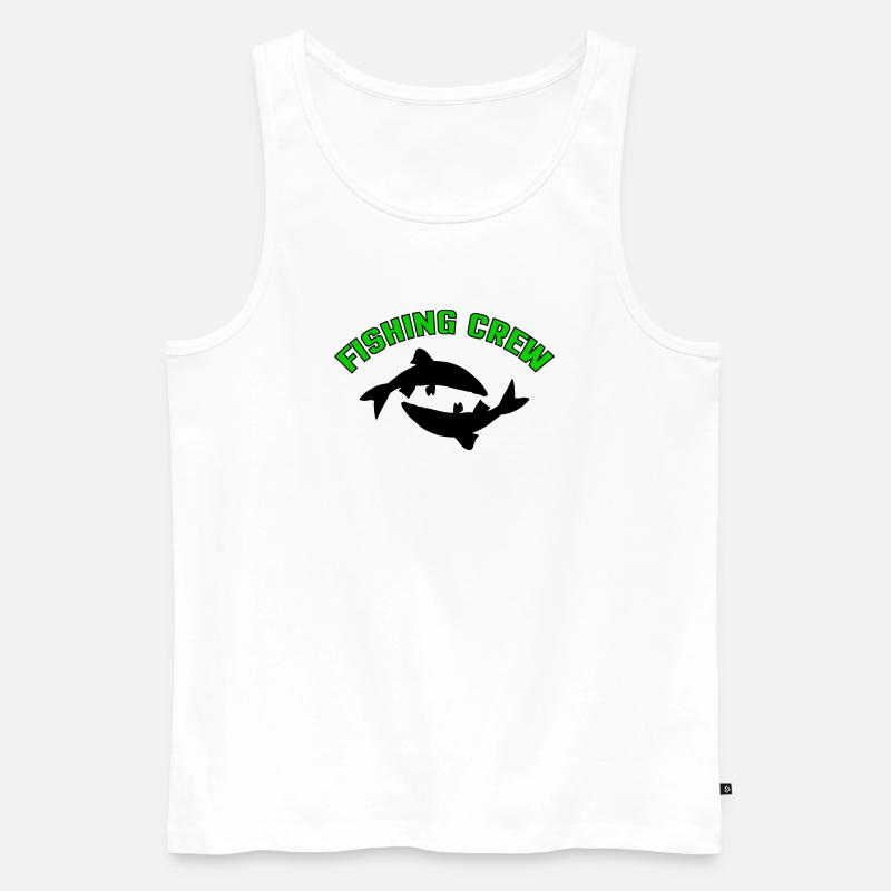 Fisch Crew - Männer Premium Bio Tank Top - Weiß