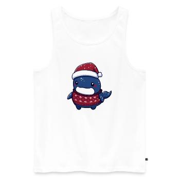 Wal Weihnachten Xmas - Männer Premium Bio Tank Top - Weiß - Vorne - Michal (187cm)