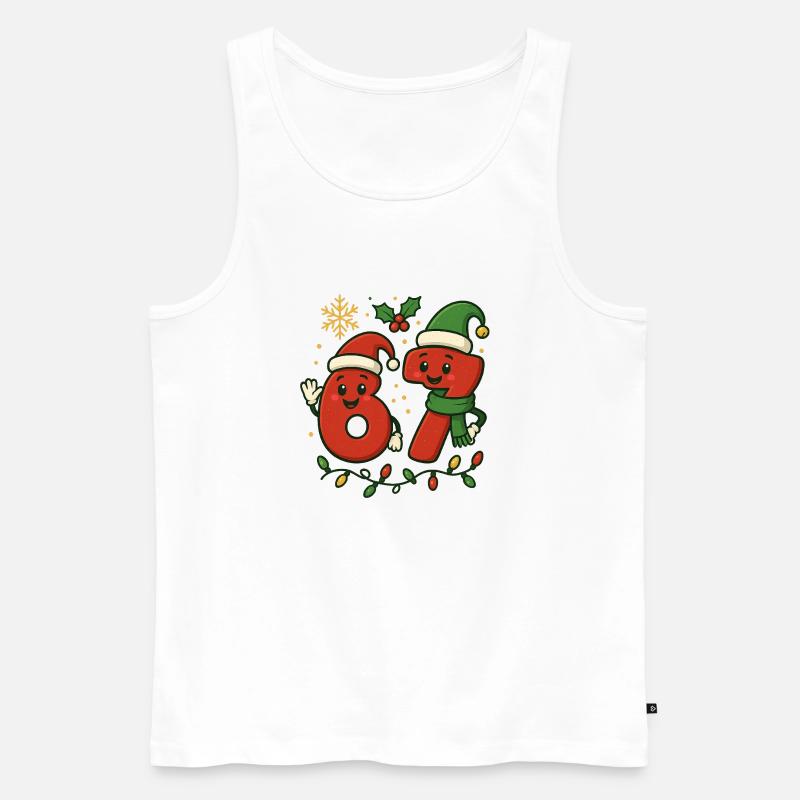 Fröhlicher Brainrot - Männer Premium Bio Tank Top - Weiß