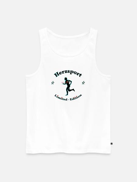 Hertz-Sport - Männer Premium Bio Tank Top - Weiß