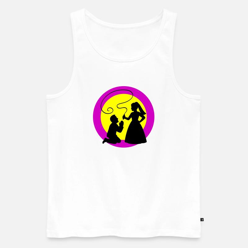 Brautpaar Ehepaar Hochzeit - Männer Premium Bio Tank Top - Weiß