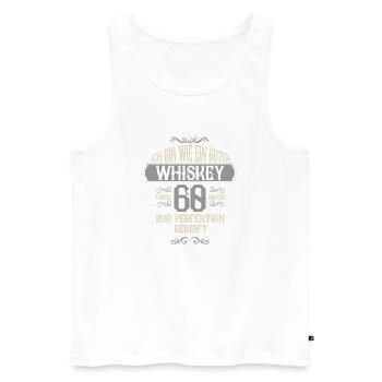 Cadeau pour un 60e anniversaire avec un dicton de 60 ans - Débardeur bio Premium Homme - blanc - Devant - Michal (187cm)