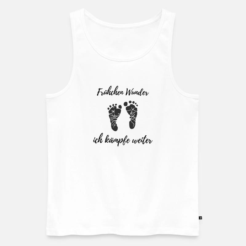 Frühchen Wunder – Ich kämpfe weiter Design - Männer Premium Bio Tank Top - Weiß