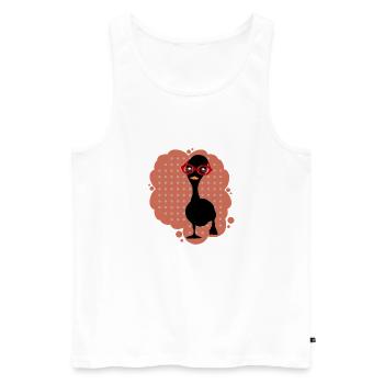 Duck - Men's Premium Organic Tank Top - white - Front - AI Model Male 178 light (178cm)