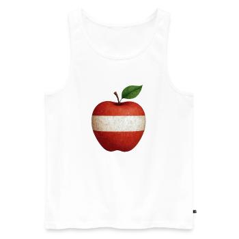 Austria - Men's Premium Organic Tank Top - white - Front - Michal (187cm)