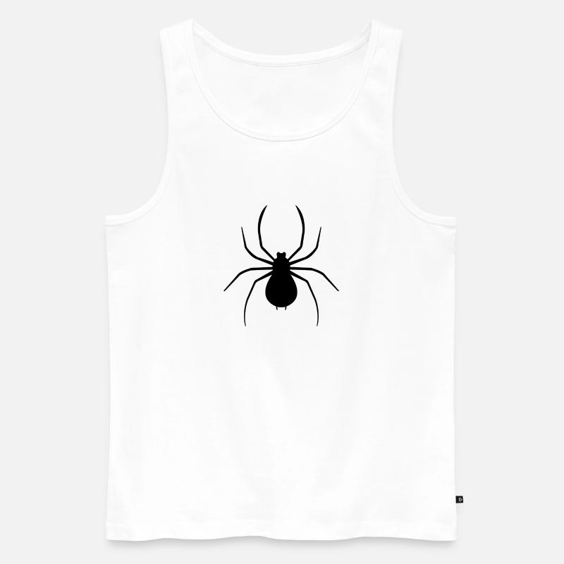 Spinne - Männer Premium Bio Tank Top - Weiß