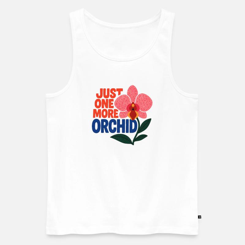 Nur noch eine Orchidee - Männer Premium Bio Tank Top - Weiß