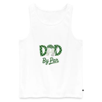 Meilleur Papa par Par Golf Vater - Débardeur bio Premium Homme - blanc - Devant - Michal (187cm)