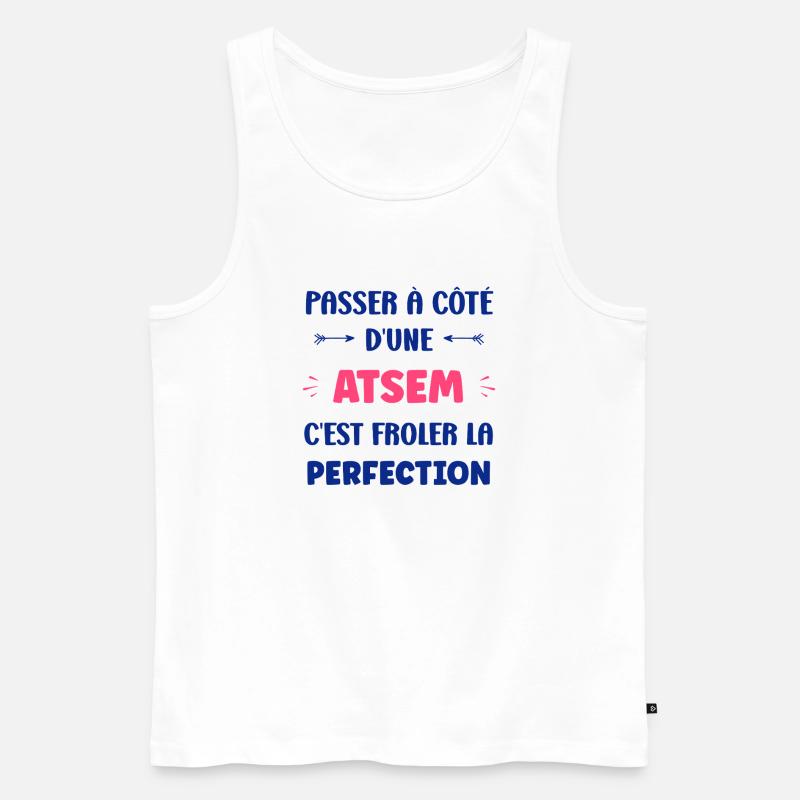 ATSEM - Männer Premium Bio Tank Top - Weiß