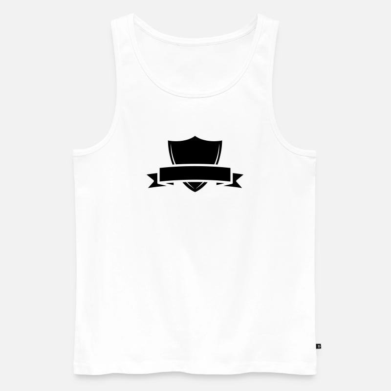 Wappen - Männer Premium Bio Tank Top - Weiß