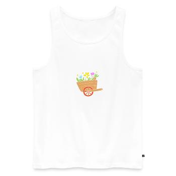 Kompost Würmer Geschenk - Männer Premium Bio Tank Top - Weiß - Vorne - Michal (187cm)