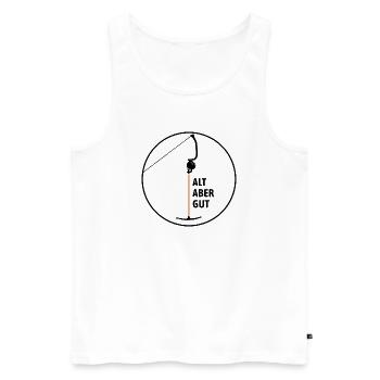 Ankerlift | Old but good, ski holidays - Men's Premium Organic Tank Top - white - Front - Michal (187cm)