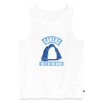 Tauchen Taucher Schnorcheln Sporttaucher - Männer Premium Bio Tank Top - Weiß - Vorne - Michal (187cm)