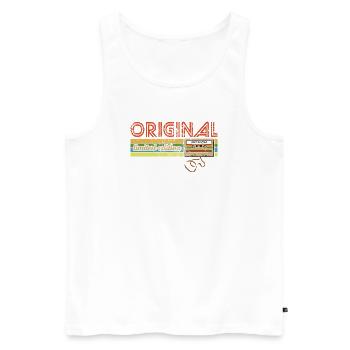 Original 1976 Limited Edition - Cassette - Men's Premium Organic Tank Top - white - Front - Michal (187cm)
