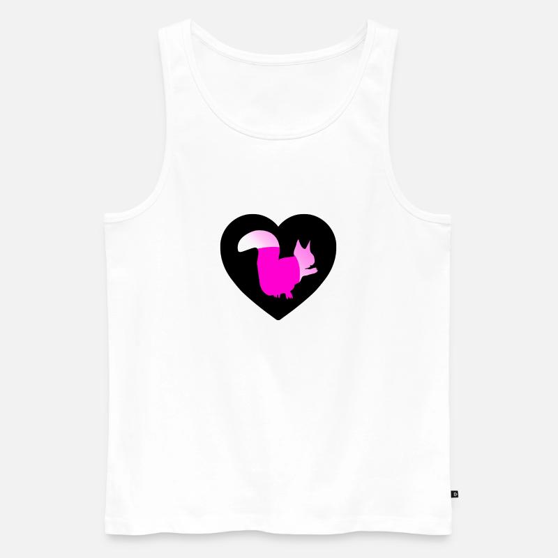 Eichhörnchen - Männer Premium Bio Tank Top - Weiß