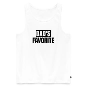 Favorite Daddy's Favorite I'm Daddy's Favorite - Men's Premium Organic Tank Top - white - Front - AI Model Male 178 light (178cm)