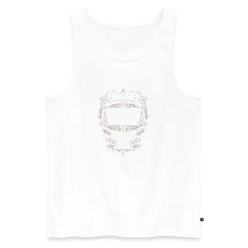 Legendary since 2008 18 Birthday Vintage Design - Men's Premium Organic Tank Top - white - Front - Michal (187cm)