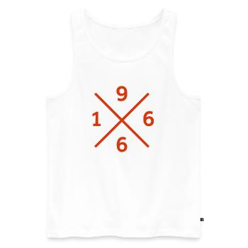1966 Fußball Fan Berlin Hoodie, Tasche, Schürze - Männer Premium Bio Tank Top - Weiß - Vorne - Michal (187cm)