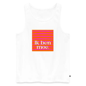 Je suis fatigué - Débardeur bio Premium Homme - blanc - Devant - Michal (187cm)