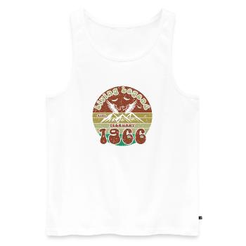 60th Birthday Living Legend since VIN 02/1966 - Men's Premium Organic Tank Top - white - Front - Michal (187cm)