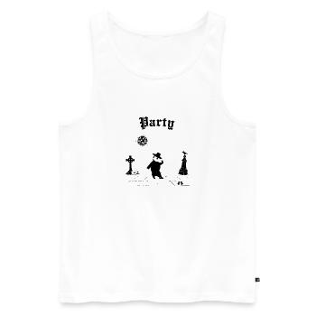 Like It's 1347 Tee - Männer Premium Bio Tank Top - Weiß - Vorne - AI Model Male 178 light (178cm)