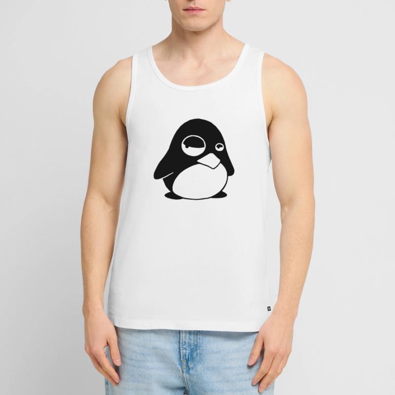 Grumpy Tux – Drôle de Penguin Linux pour les geeks Débardeur bio Premium Homme