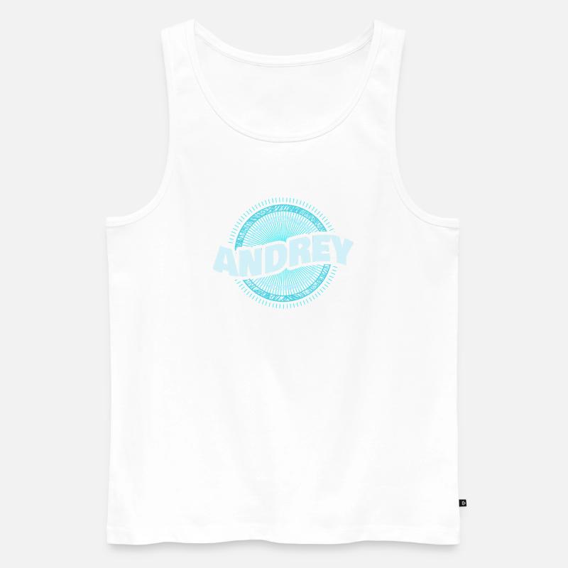 Andrey - Männer Premium Bio Tank Top - Weiß