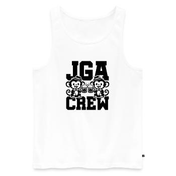 Jga Crew Junggesellenabschied Affe - Männer Premium Bio Tank Top - Weiß - Vorne - Michal (187cm)