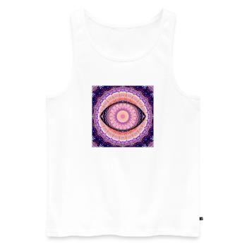 Auge der Wahrheit - Männer Premium Bio Tank Top - Weiß - Vorne - AI Model Male 178 light (178cm)