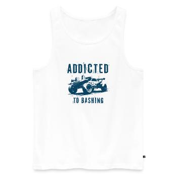 RC Addicted to Bashing Buggy - Men's Premium Organic Tank Top - white - Front - AI Model Male 178 light (178cm)