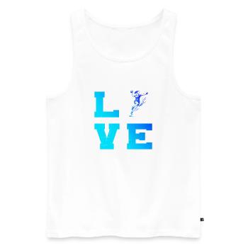 Fresh handball motif for handball for women - Men's Premium Organic Tank Top - white - Front - Michal (187cm)