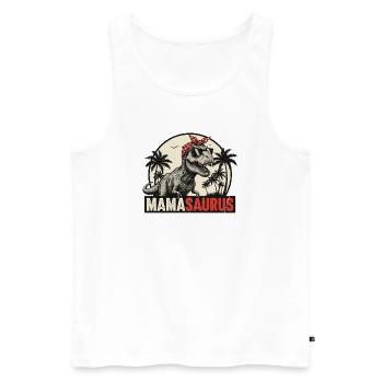 Mamasaurus – Un design T-Rex cool pour les mamans - Débardeur bio Premium Homme - blanc - Devant - Michal (187cm)
