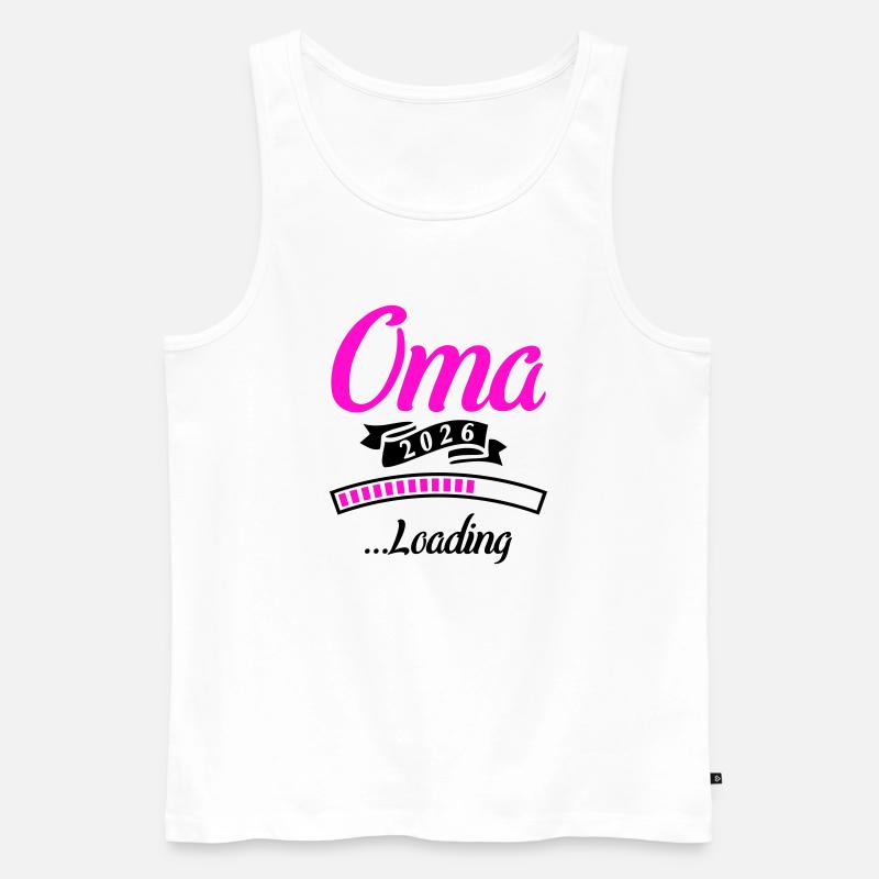 Oma 2026 Loading  - Männer Premium Bio Tank Top - Weiß