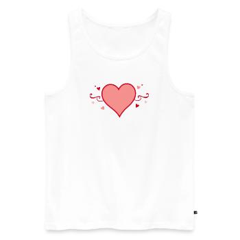 Gift Mother's Day Gift Mom Gifts - Men's Premium Organic Tank Top - white - Front - AI Model Male 178 light (178cm)