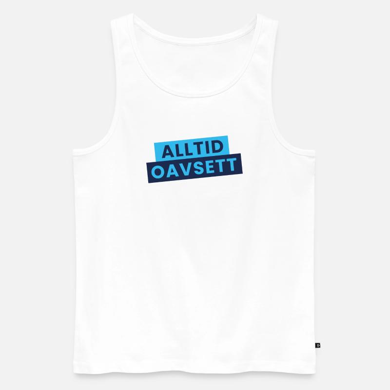 Immer unabhängig – stilvolle Aussage - Männer Premium Bio Tank Top - Weiß