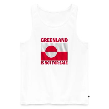 Greenland, Greenland, Arctic, Nuuk - Men's Premium Organic Tank Top - white - Front - AI Model Male 178 light (178cm)