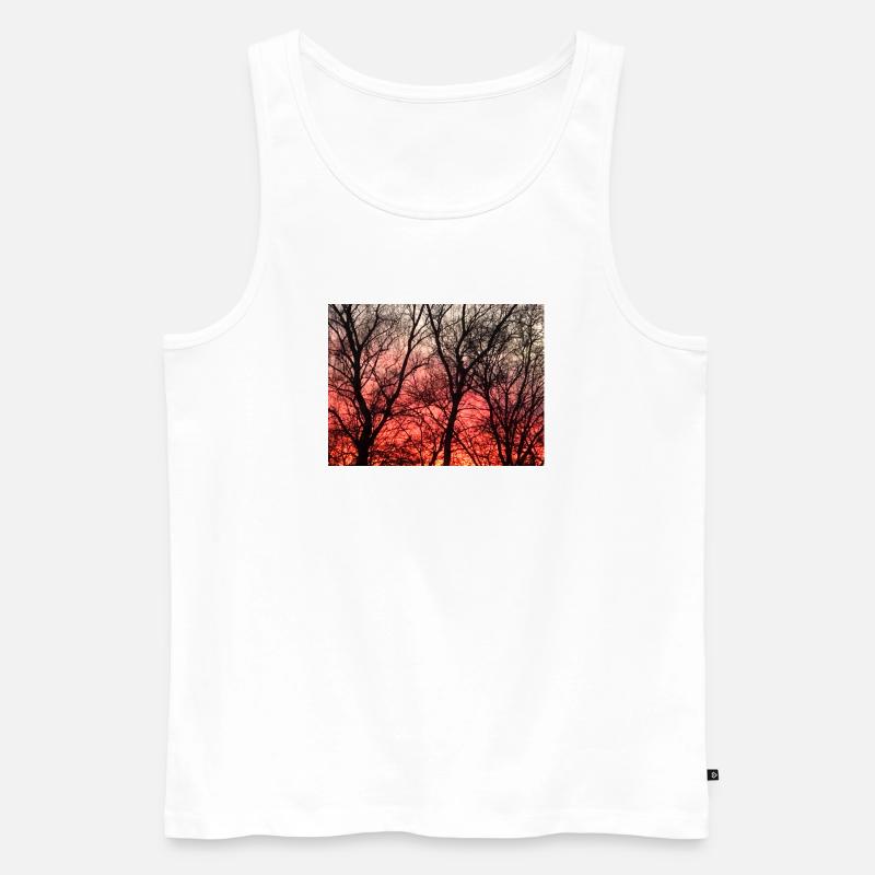 Abendrot_1 - Männer Premium Bio Tank Top - Weiß