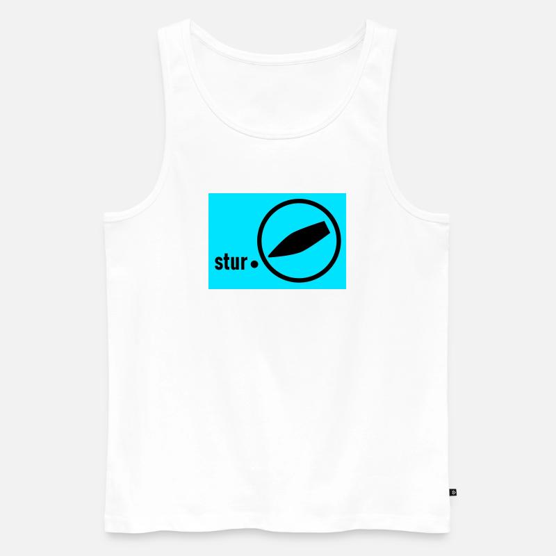 auf stur geschaltet - Männer Premium Bio Tank Top - Weiß