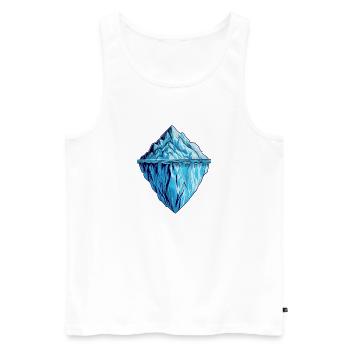 Der Eisberg, mehr als man denkt. - Men's Premium Organic Tank Top - white - Front - Michal (187cm)