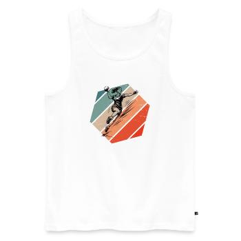 J’adore le handball avec un motif cool pour le handball pour - Débardeur bio Premium Homme - blanc - Devant - Michal (187cm)