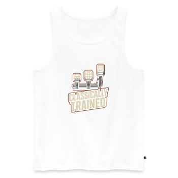 Classically Trained Petrolhead KFZ Mechaniker - Männer Premium Bio Tank Top - Weiß - Vorne - AI Model Male 178 light (178cm)