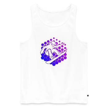 Fresh snowboard motif for snowboard for women - Men's Premium Organic Tank Top - white - Front - Michal (187cm)