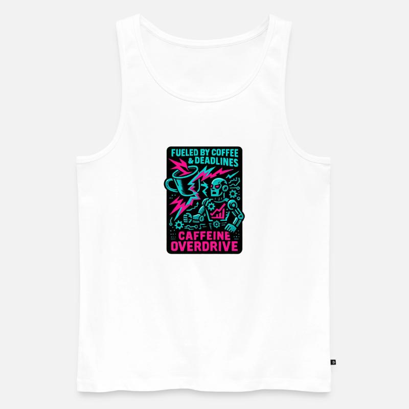 Telearbeit – Telearbeit – Voll-Fernarbeit - Männer Premium Bio Tank Top - Weiß